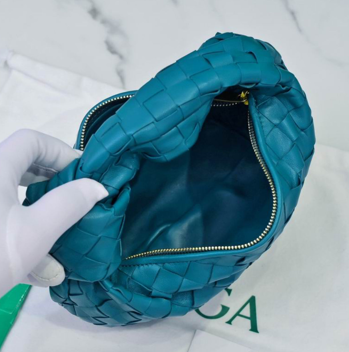 Authentic Bottega Veneta mini Jodie (Intrecciato leather)