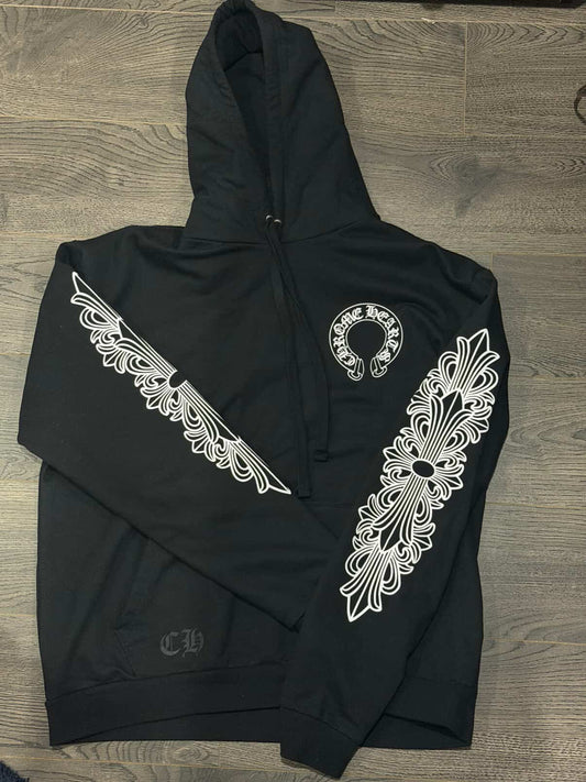 Horseshoe Floral Pullover Hoodie