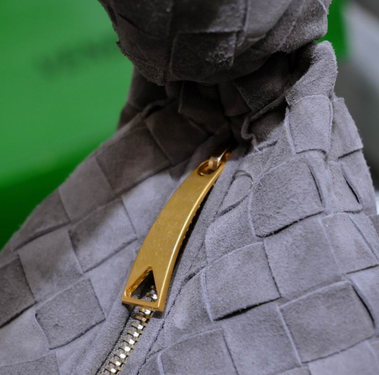 Authentic Bottege Veneta mini Jodie (Intrecciato SUEDE leather)