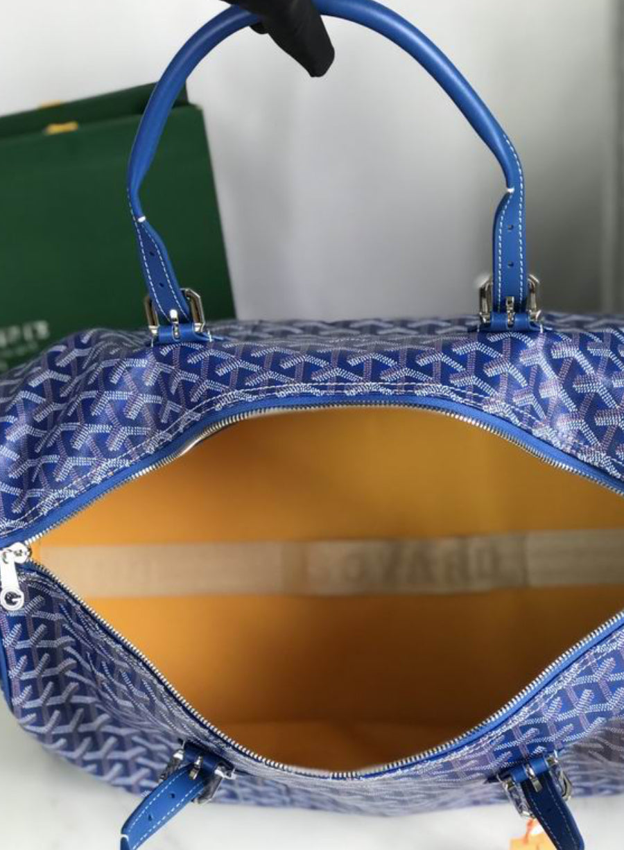 Authentic Goyard Boston 50 bag (Blue)