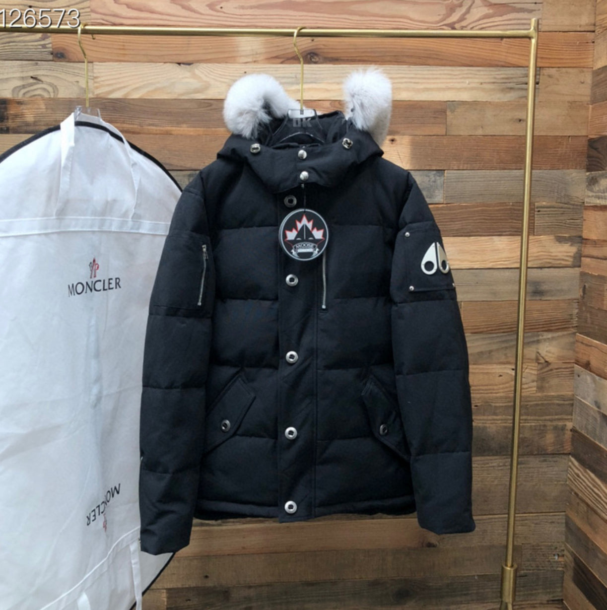 Authentic Moose Knuckles - ORIGINAL SHEARLING TRIM 3Q JACKET