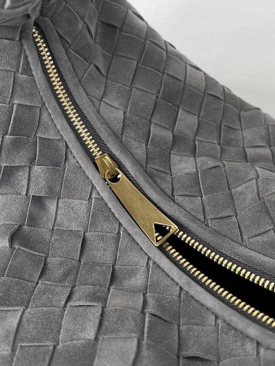 Authentic Bottege Veneta SMALL Jodie (Intrecciato SUEDE leather)