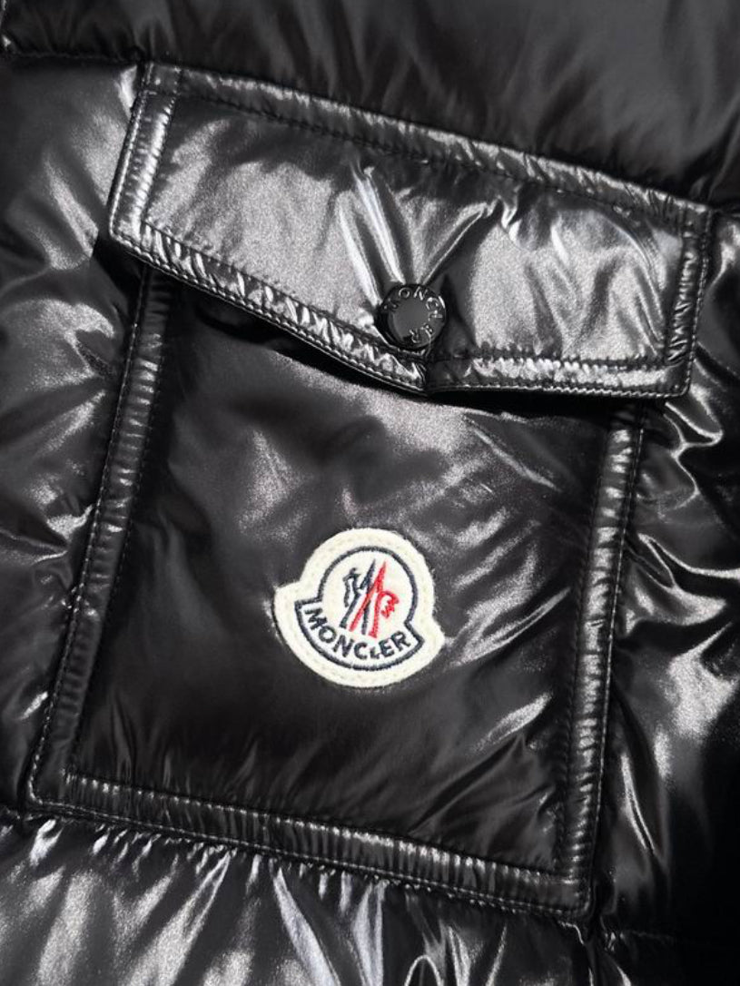Authentic Moncler Montbeliard Hooded Short Down Jacket