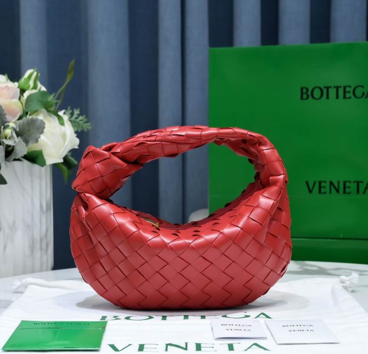 Authentic Bottega Veneta mini Jodie (Intrecciato leather)