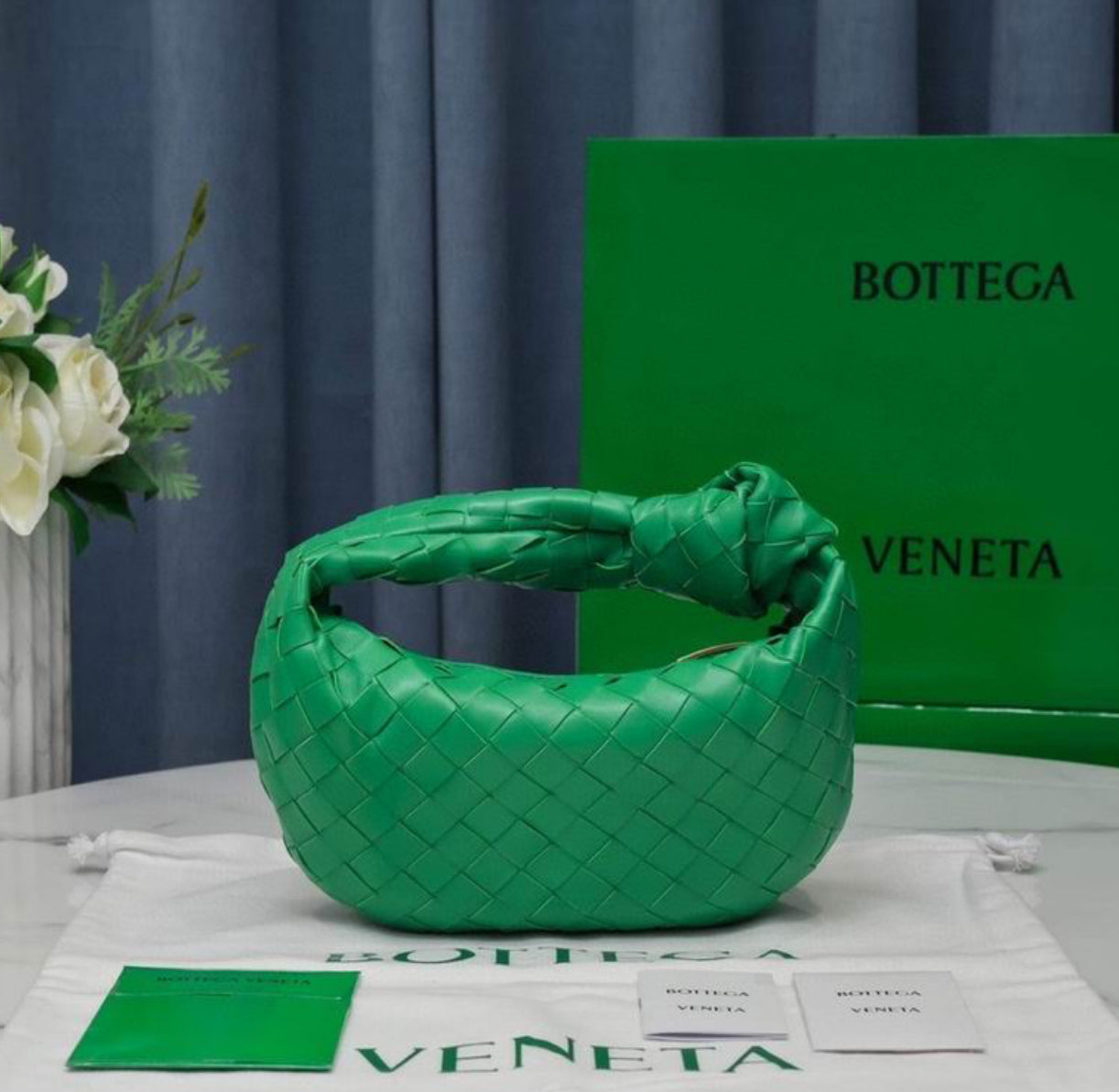 Authentic Bottega Veneta mini Jodie (Intrecciato leather)