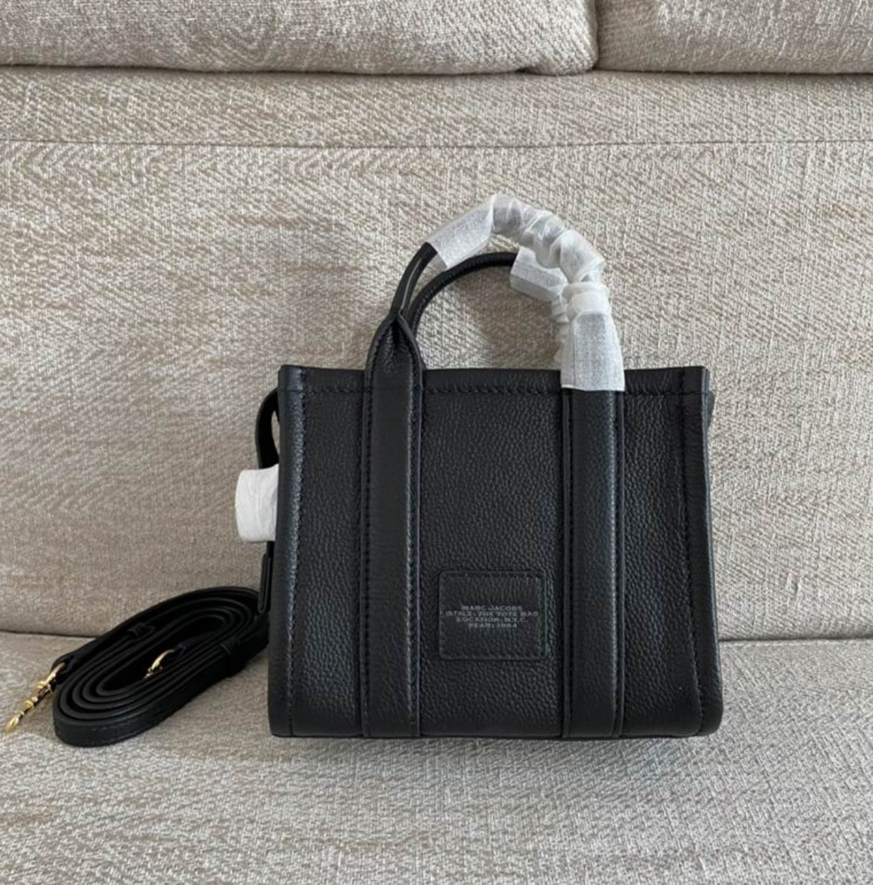 Authentic Marc Jacobs Leather Crossbody Tote Bag