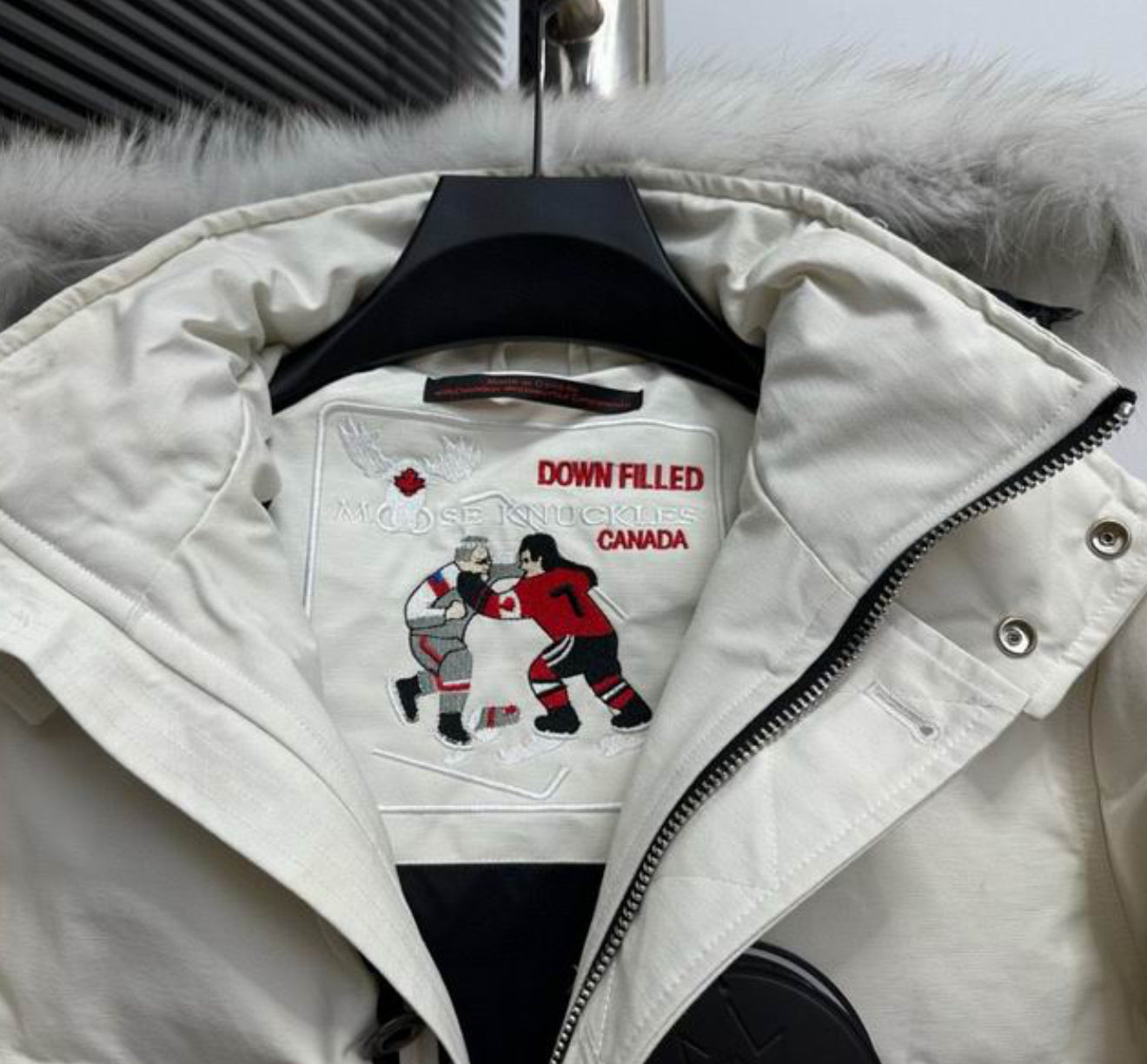 Authentic Moose Knuckles - ORIGINAL SHEARLING TRIM 3Q JACKET