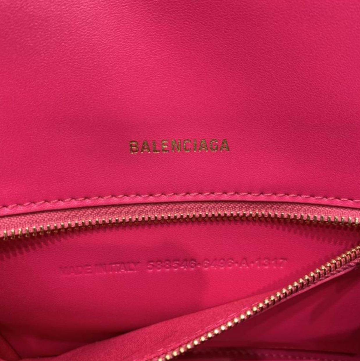 Authentic Balenciaga Hourglass Handbag S (Shiny Box Calfskin)