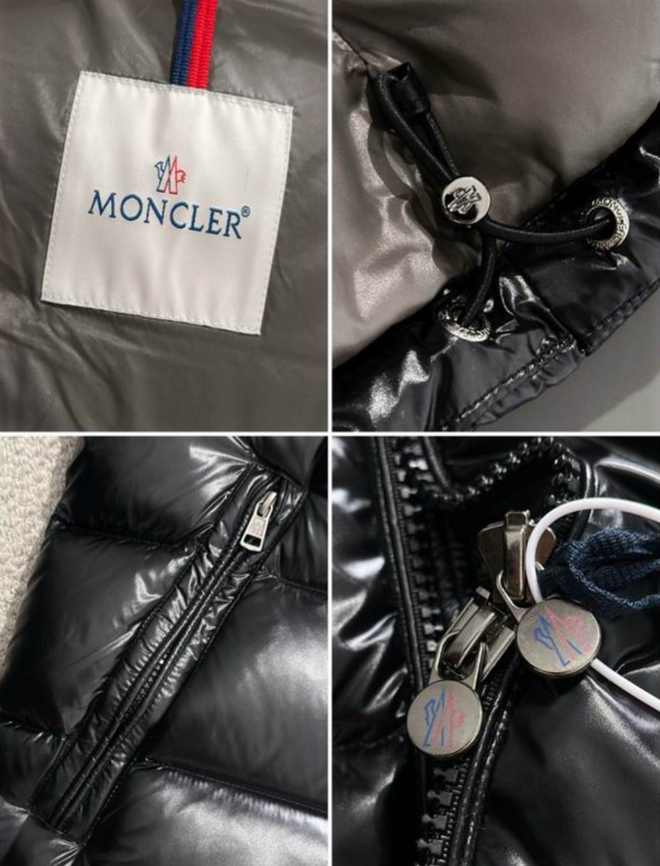 Authentic Moncler Maya Hooded Short Down Jacket