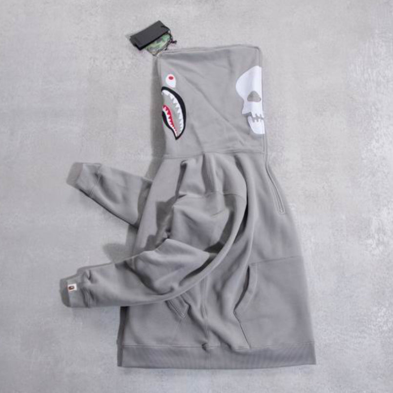 Authentic BAPE X NEIGHBORHOOD TWO FACE HALF ZIP HOODIE