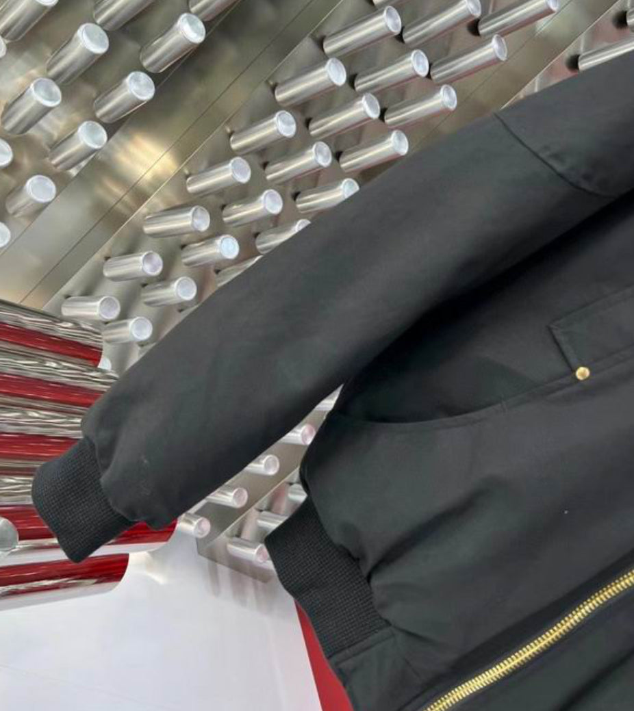 Authentic Moose Knuckles GOLD SERIES ORIGINAL SHEARLING TRIM BALLISTIC BOMBER