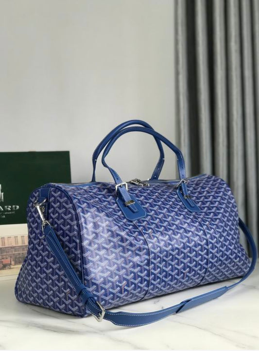 Authentic Maison Goyard Boston 50 bag (Blue)