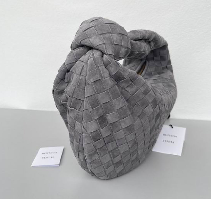 Authentic Bottege Veneta SMALL Jodie (Intrecciato SUEDE leather)