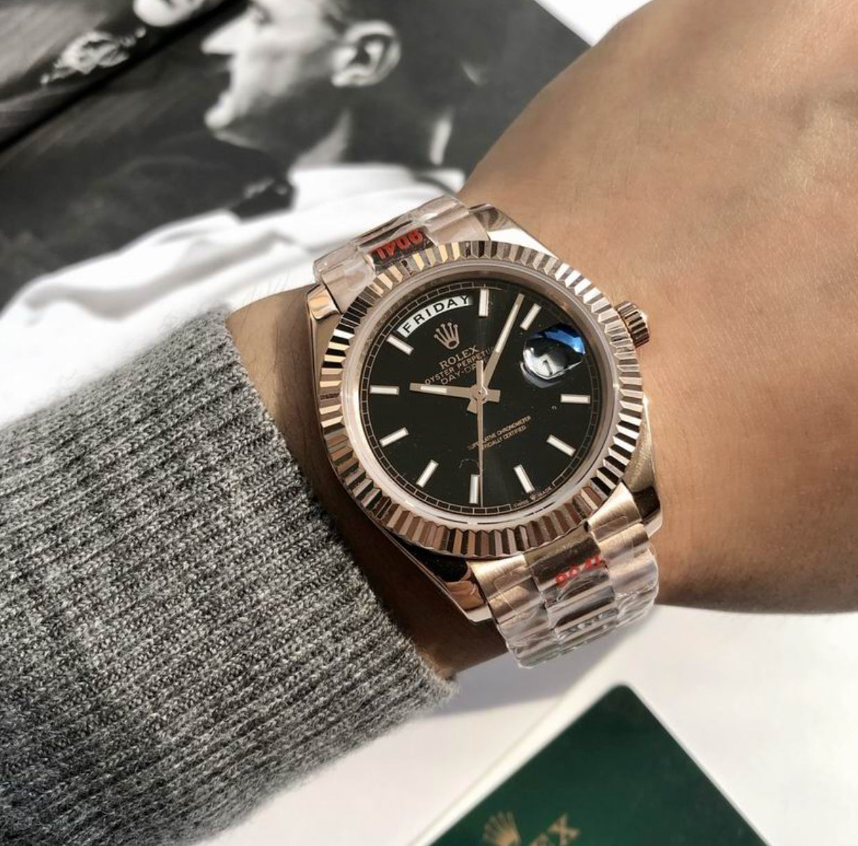 Authentic Rolex Oyster Perpetual Day-DATE