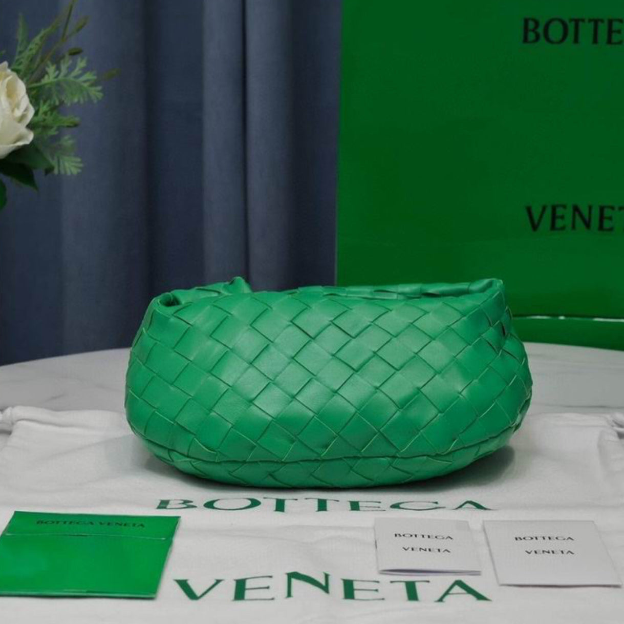 Authentic Bottega Veneta mini Jodie (Intrecciato leather)