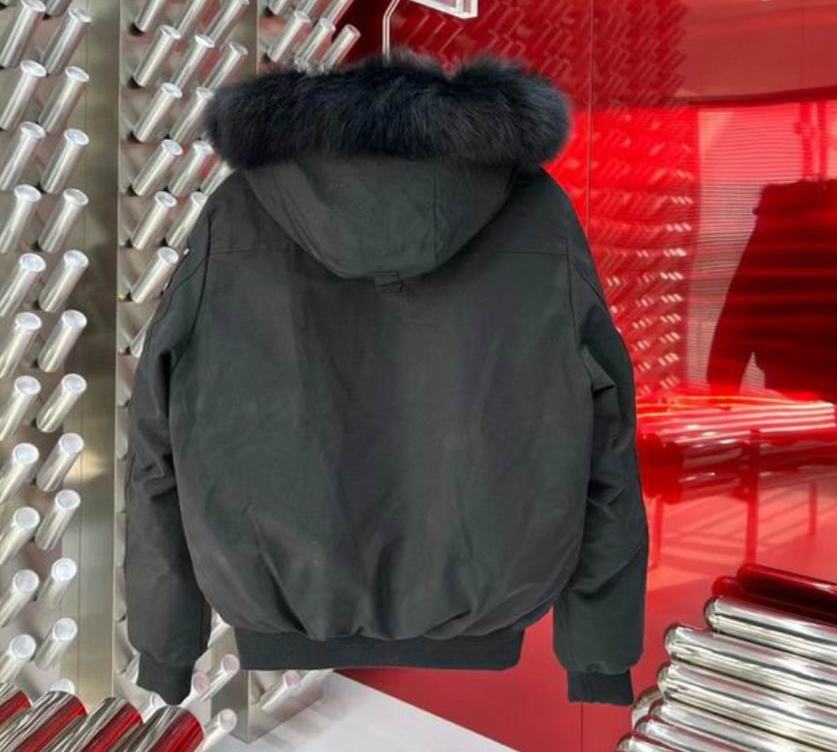 Authentic Moose Knuckles GOLD SERIES ORIGINAL SHEARLING TRIM BALLISTIC BOMBER