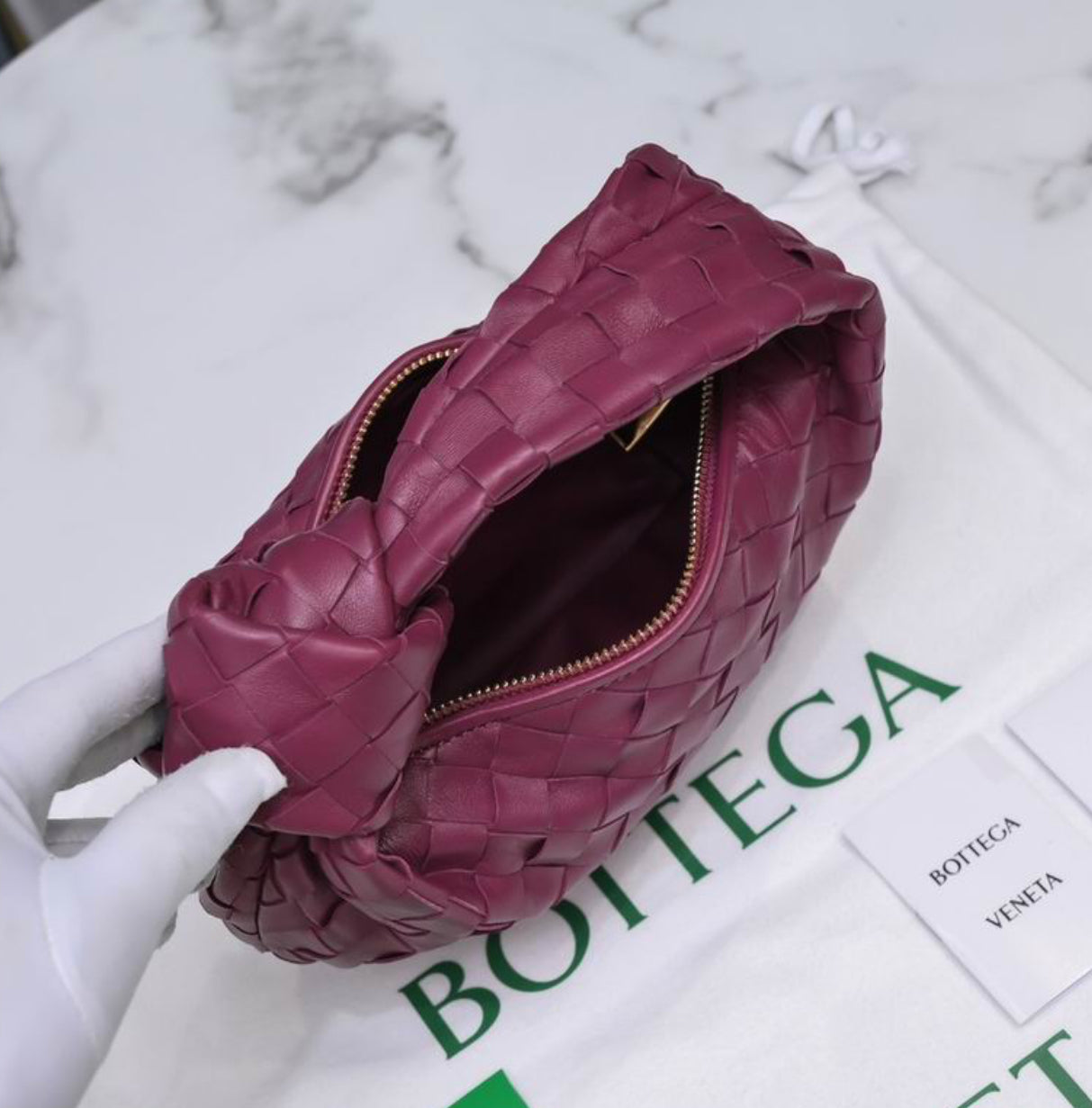 Authentic Bottega Veneta mini Jodie (Intrecciato leather)