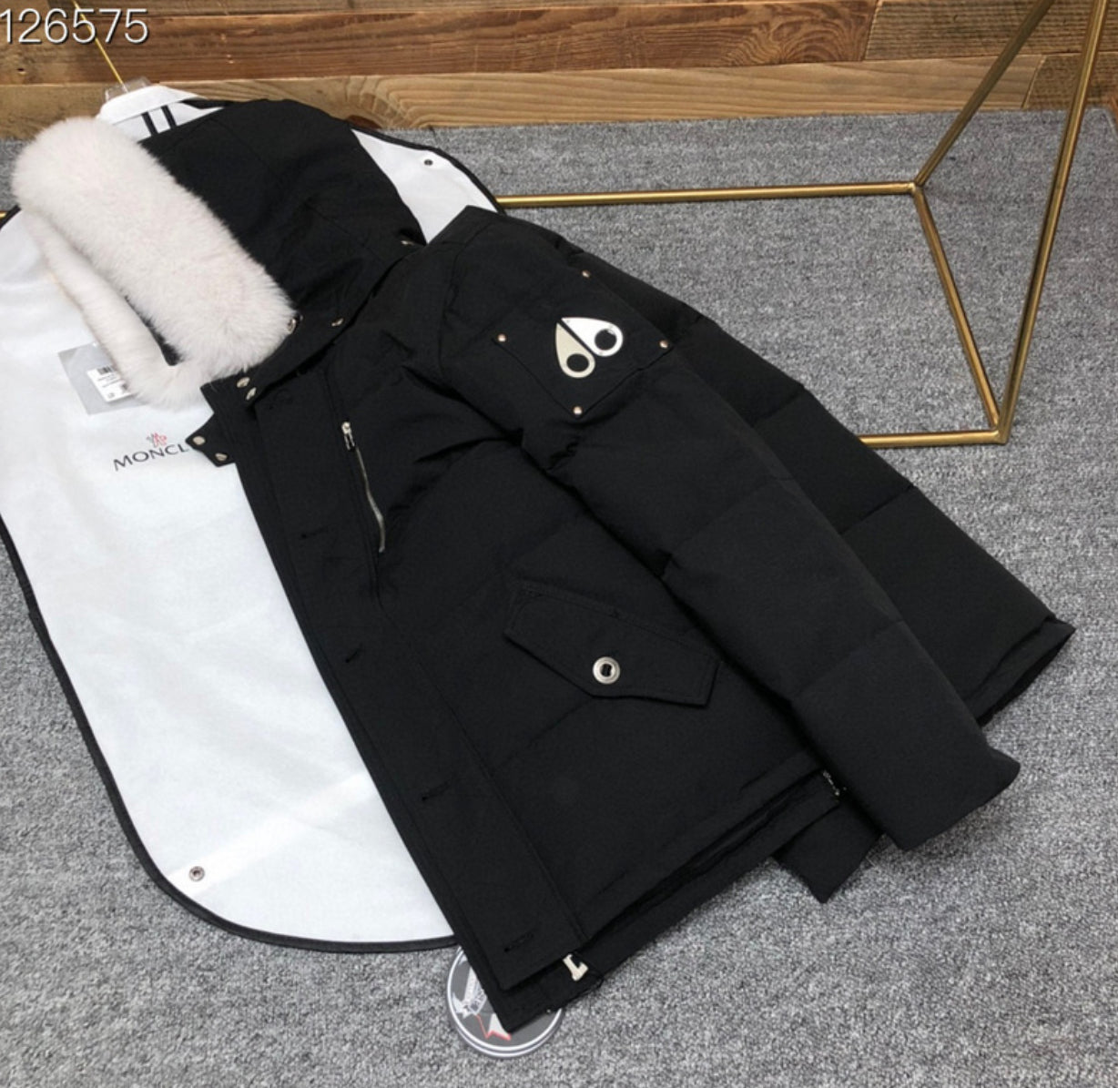 Authentic Moose Knuckles - ORIGINAL SHEARLING TRIM 3Q JACKET