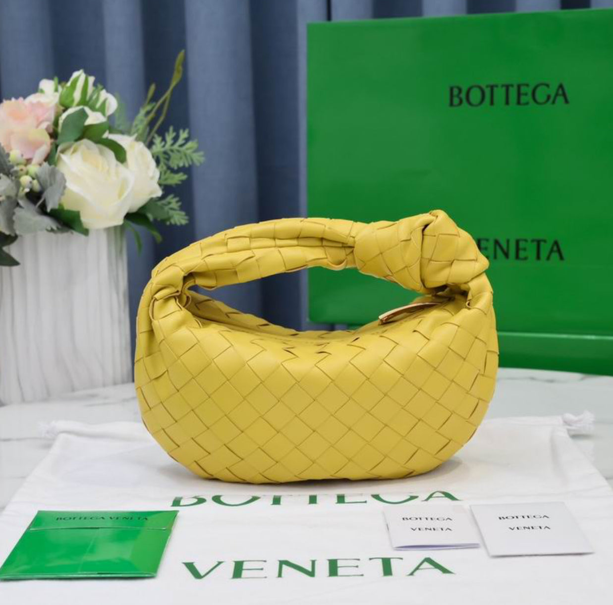 Authentic Bottega Veneta mini Jodie (Intrecciato leather)