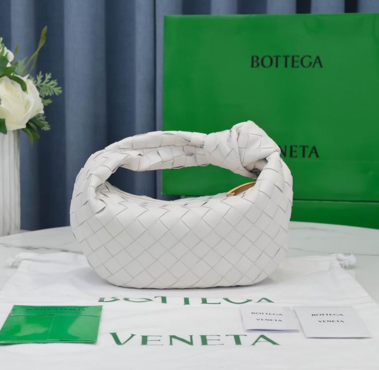 Authentic Bottega Veneta mini Jodie (Intrecciato leather)