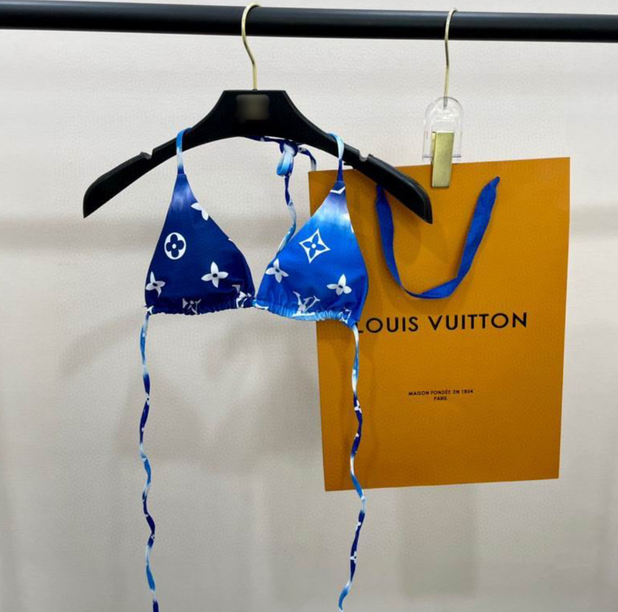 Authentic Louis Vuitton Graphic Monogram Bikini Set
