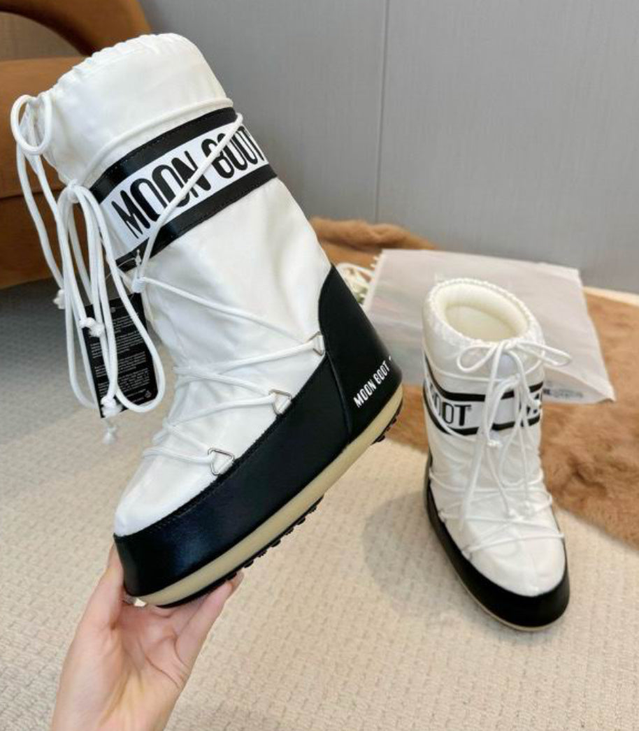 Authentic MOON BOOT - ICON COLOURBLOCK NYLON BOOTS