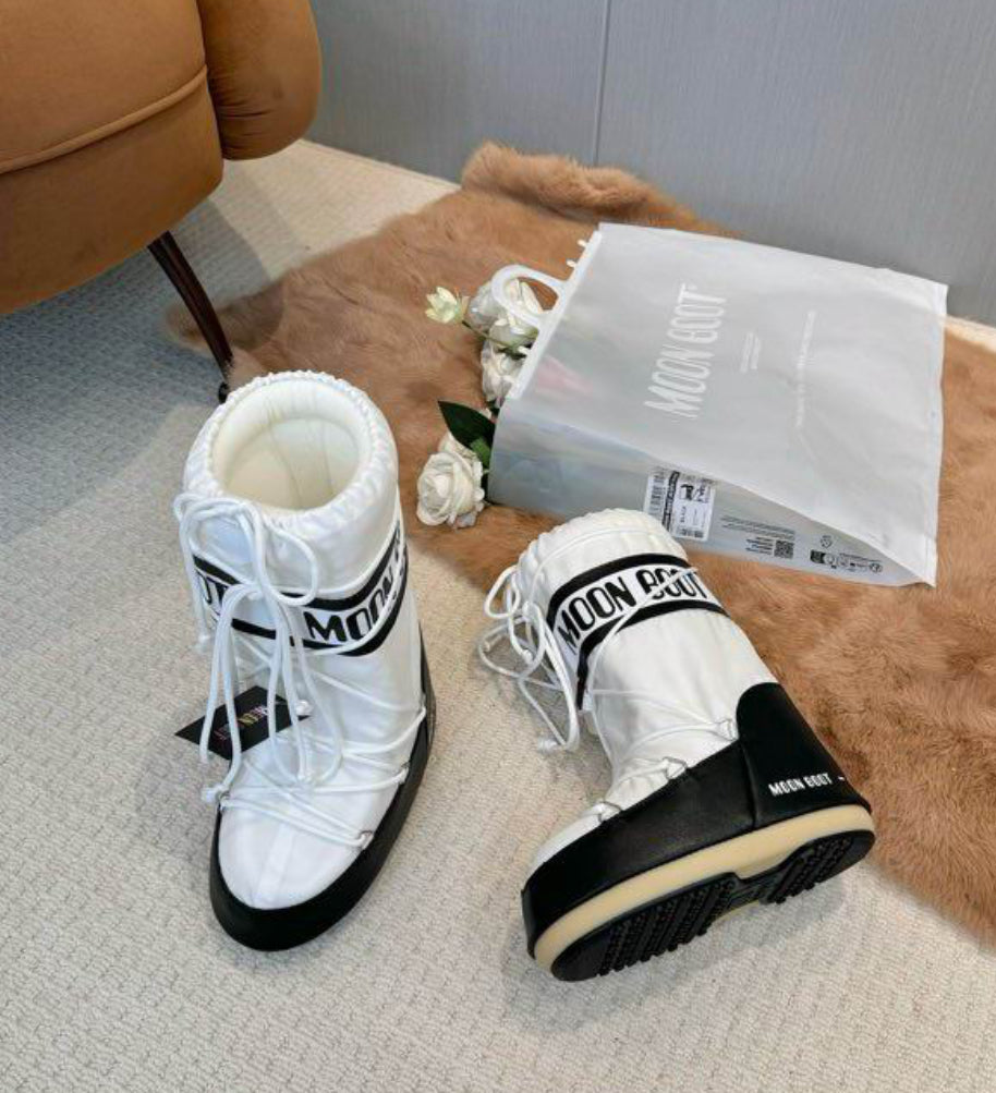 Authentic MOON BOOT - ICON COLOURBLOCK NYLON BOOTS
