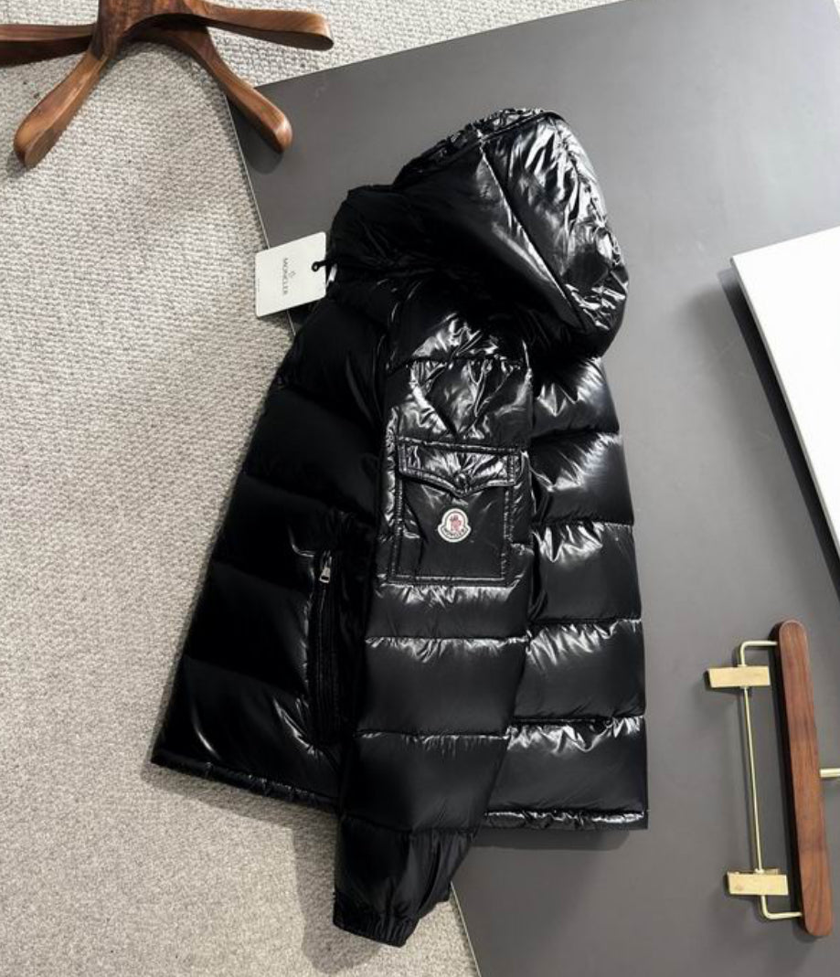 Authentic Moncler Maya Hooded Short Down Jacket