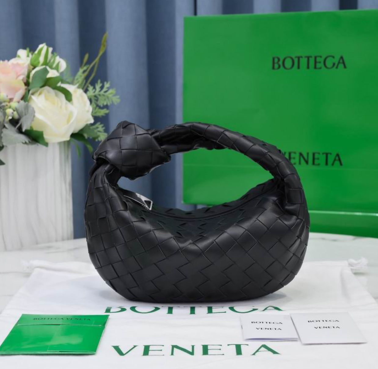 Authentic Bottega Veneta mini Jodie (Intrecciato leather)