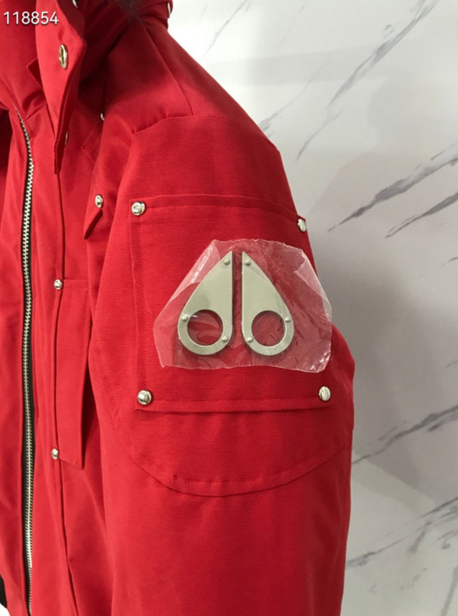 Authentic Moose Knuckles - ORIGINAL BALLISTIC SHEARLING TRIM BOMBER JACKET