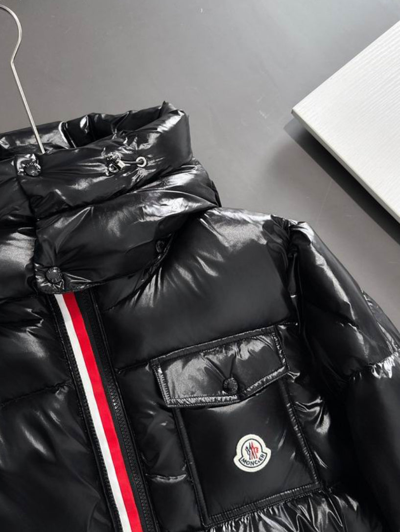 Authentic Moncler Montbeliard Hooded Short Down Jacket