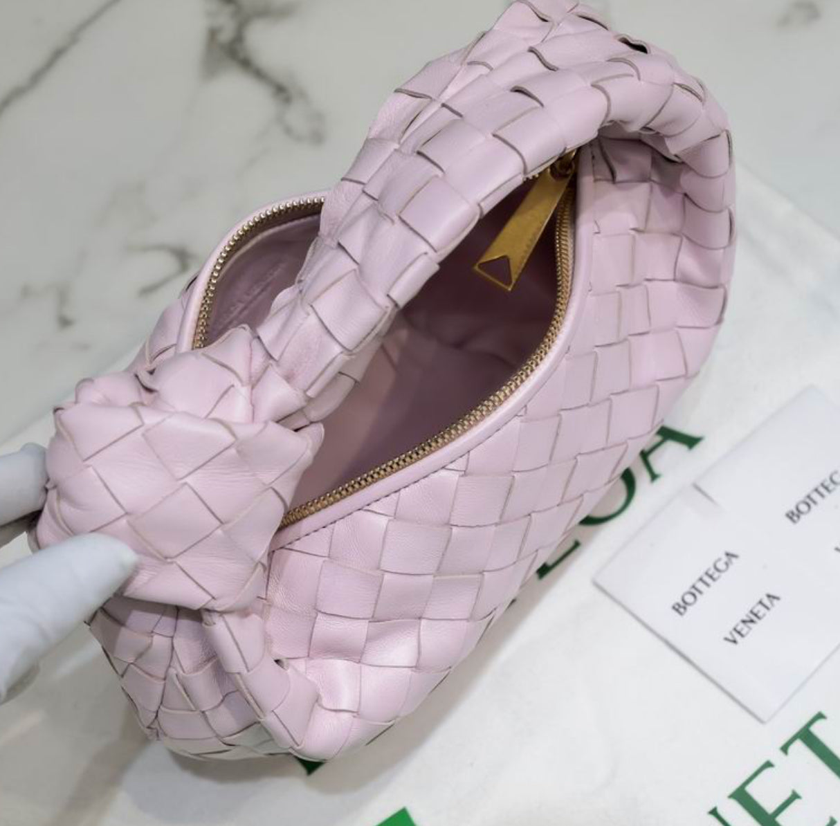 Authentic Bottega Veneta mini Jodie (Intrecciato leather)