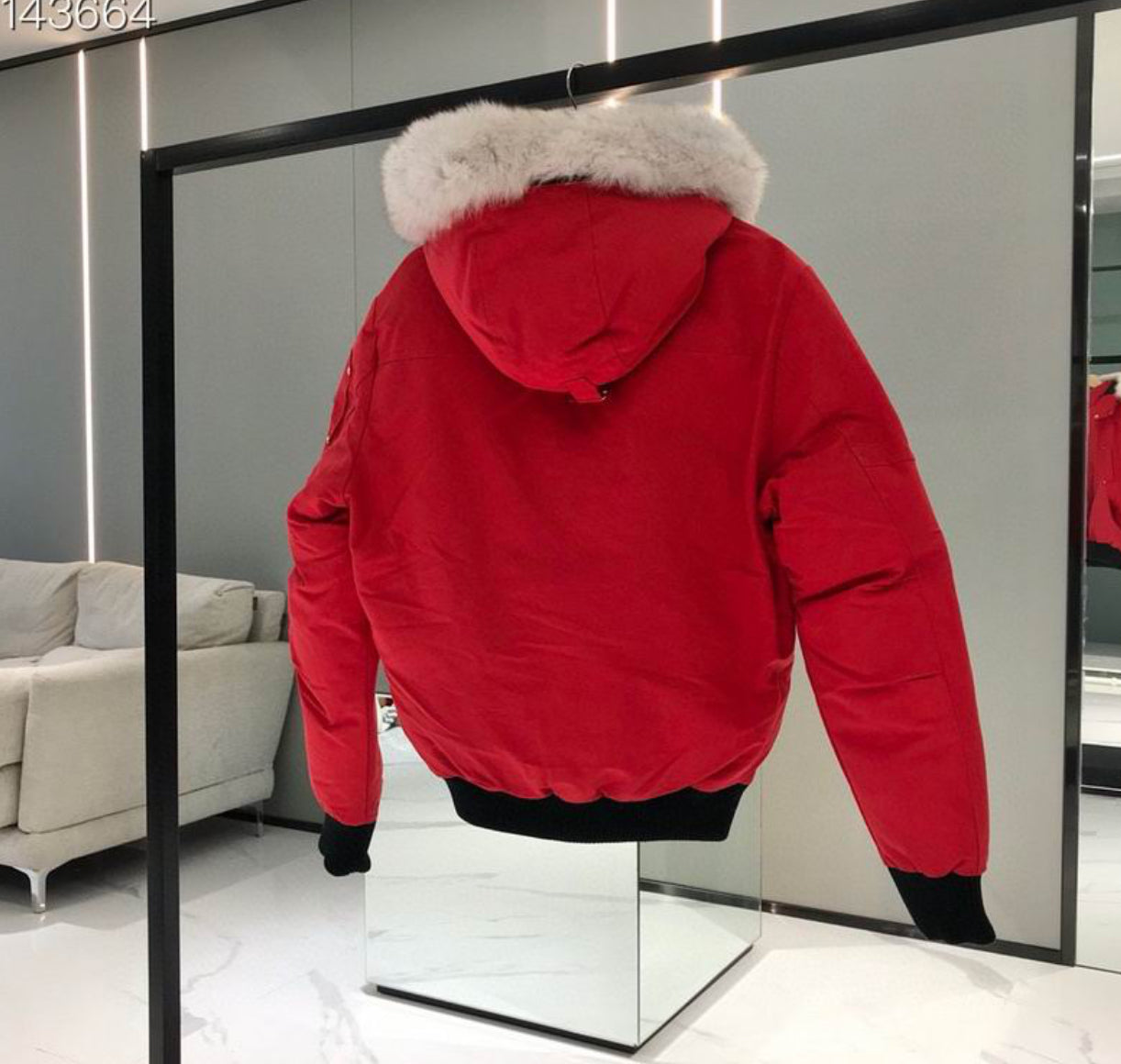 Authentic Moose Knuckles - ORIGINAL BALLISTIC SHEARLING TRIM BOMBER JACKET