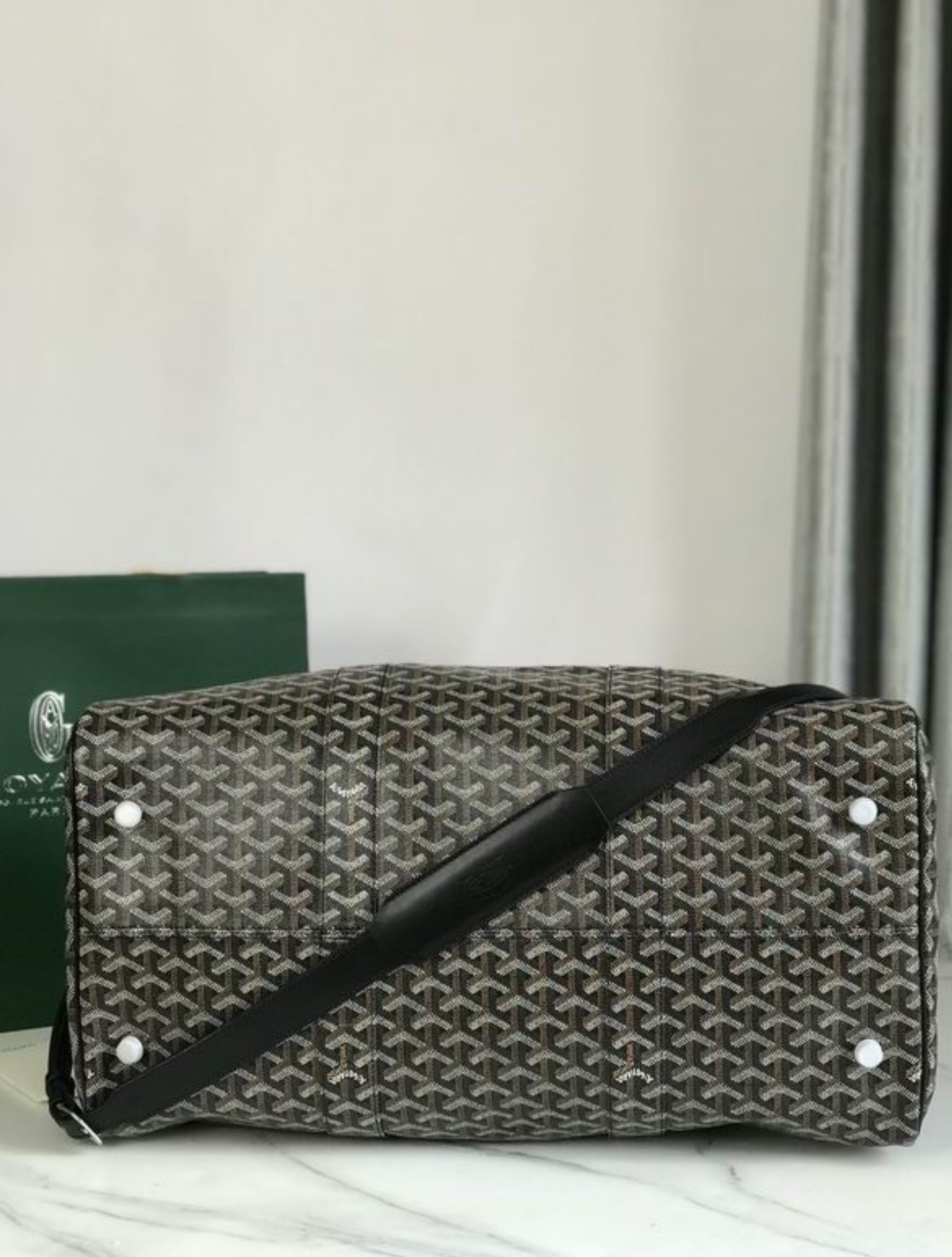 Authentic Goyard Boston 50 bag (Black)