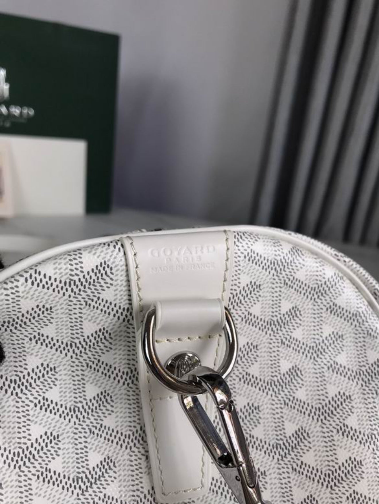 Authentic Goyard Boston 50 bag (White)
