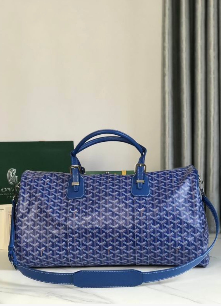 Authentic Goyard Boston 50 bag (Blue)
