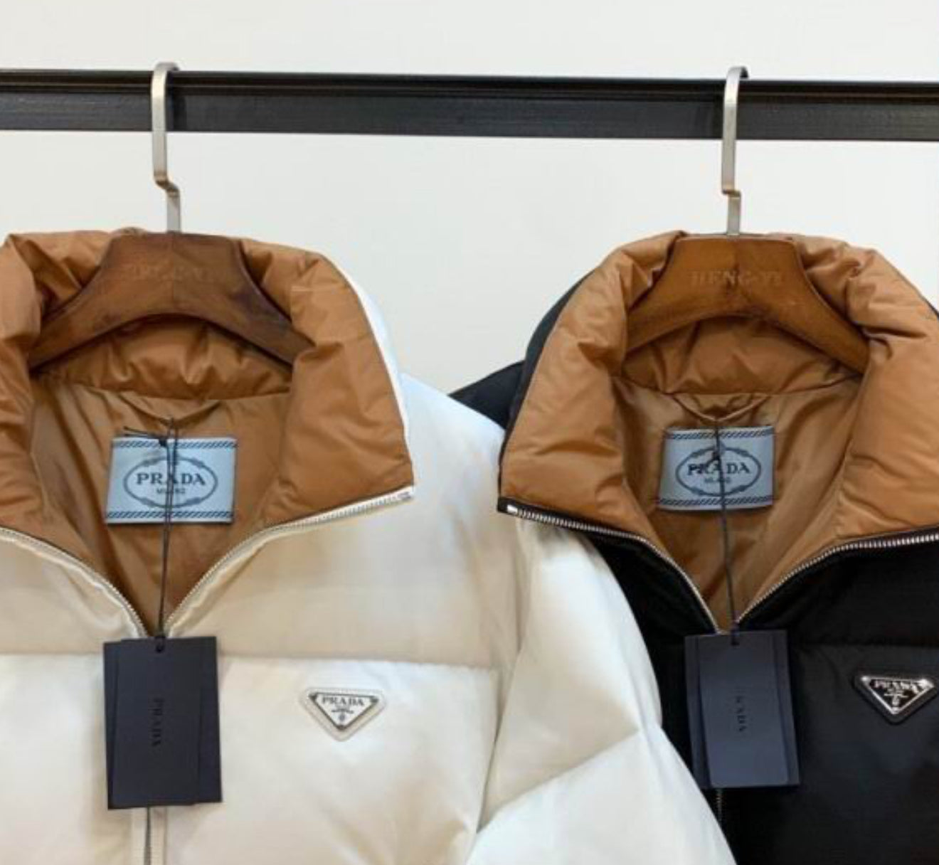 Authentic Prada Cropped Re-Nylon down jacket