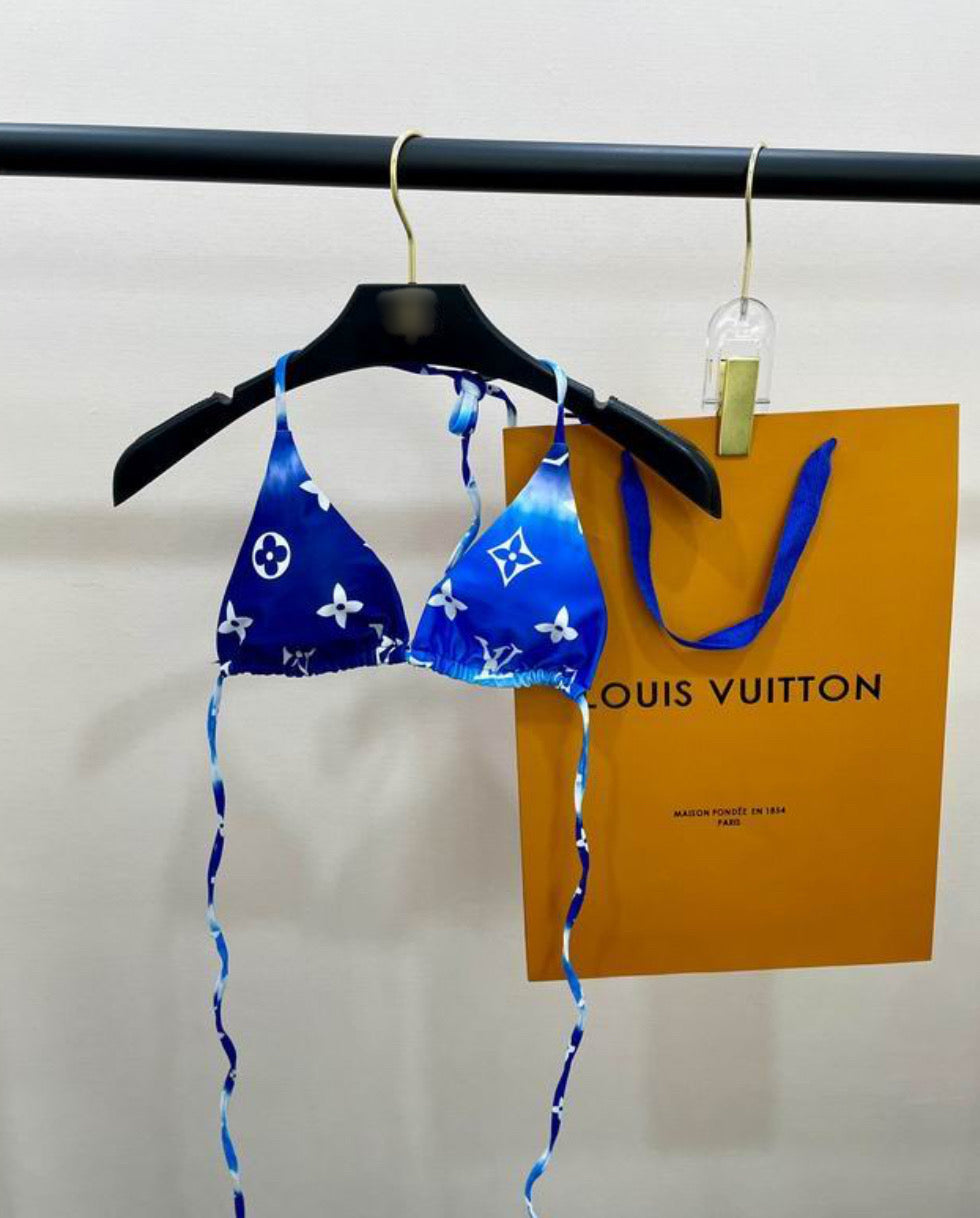 Authentic Louis Vuitton Graphic Monogram Bikini Set