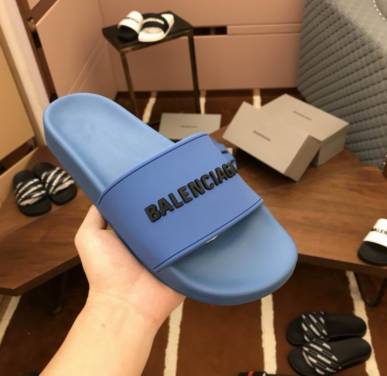 Authentic Balenciaga Pool Slide Sandals