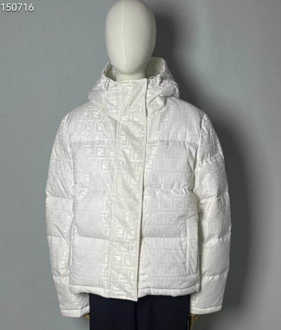 Authentic Fendi FF Nylon Down Jacket