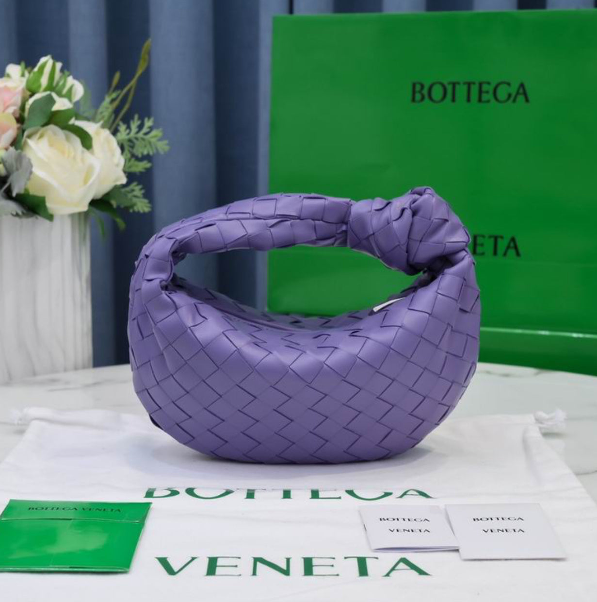 Authentic Bottega Veneta mini Jodie (Intrecciato leather)