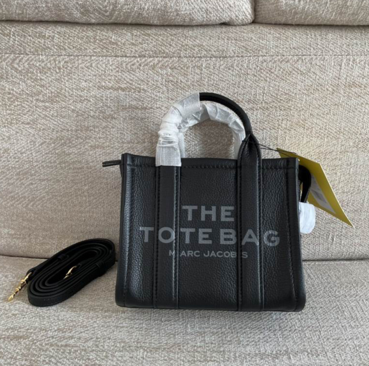 Authentic Marc Jacobs Leather Crossbody Tote Bag
