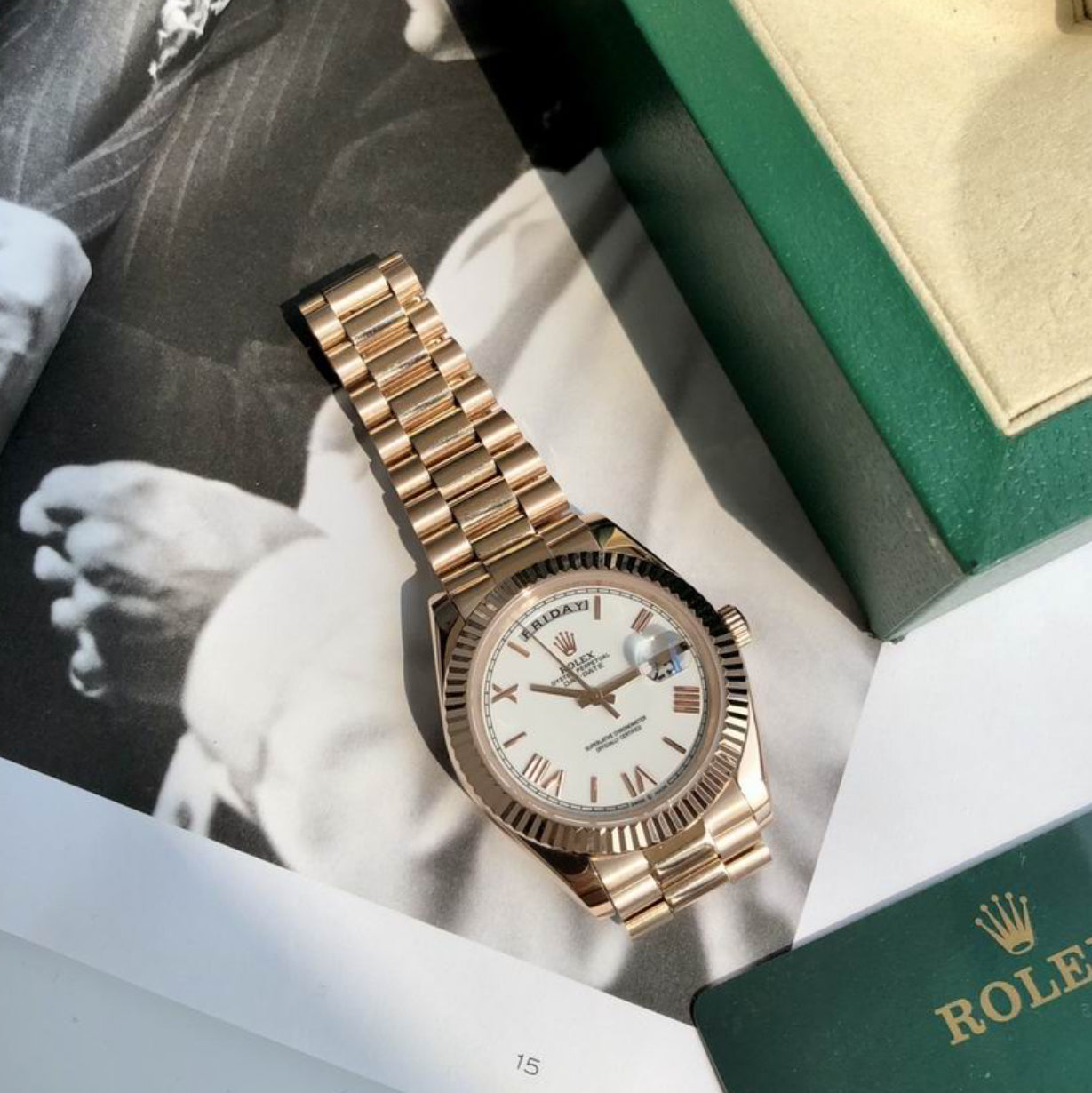 Authentic Rolex Oyster Perpetual Day-DATE