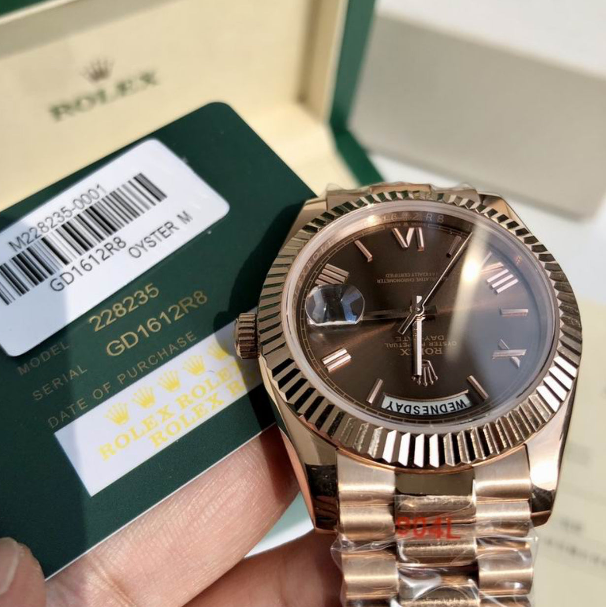 Authentic Rolex Oyster Perpetual Day-DATE