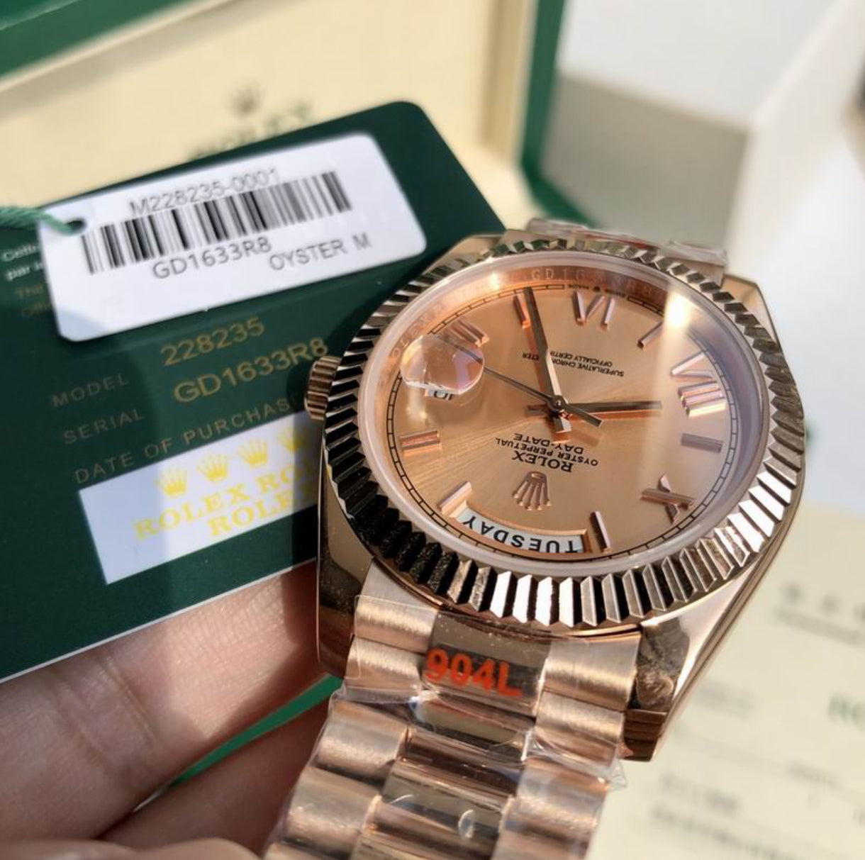 Authentic Rolex Oyster Perpetual Day-DATE