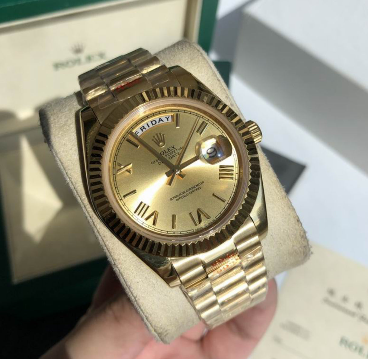 Authentic Rolex Oyster Perpetual Day-DATE