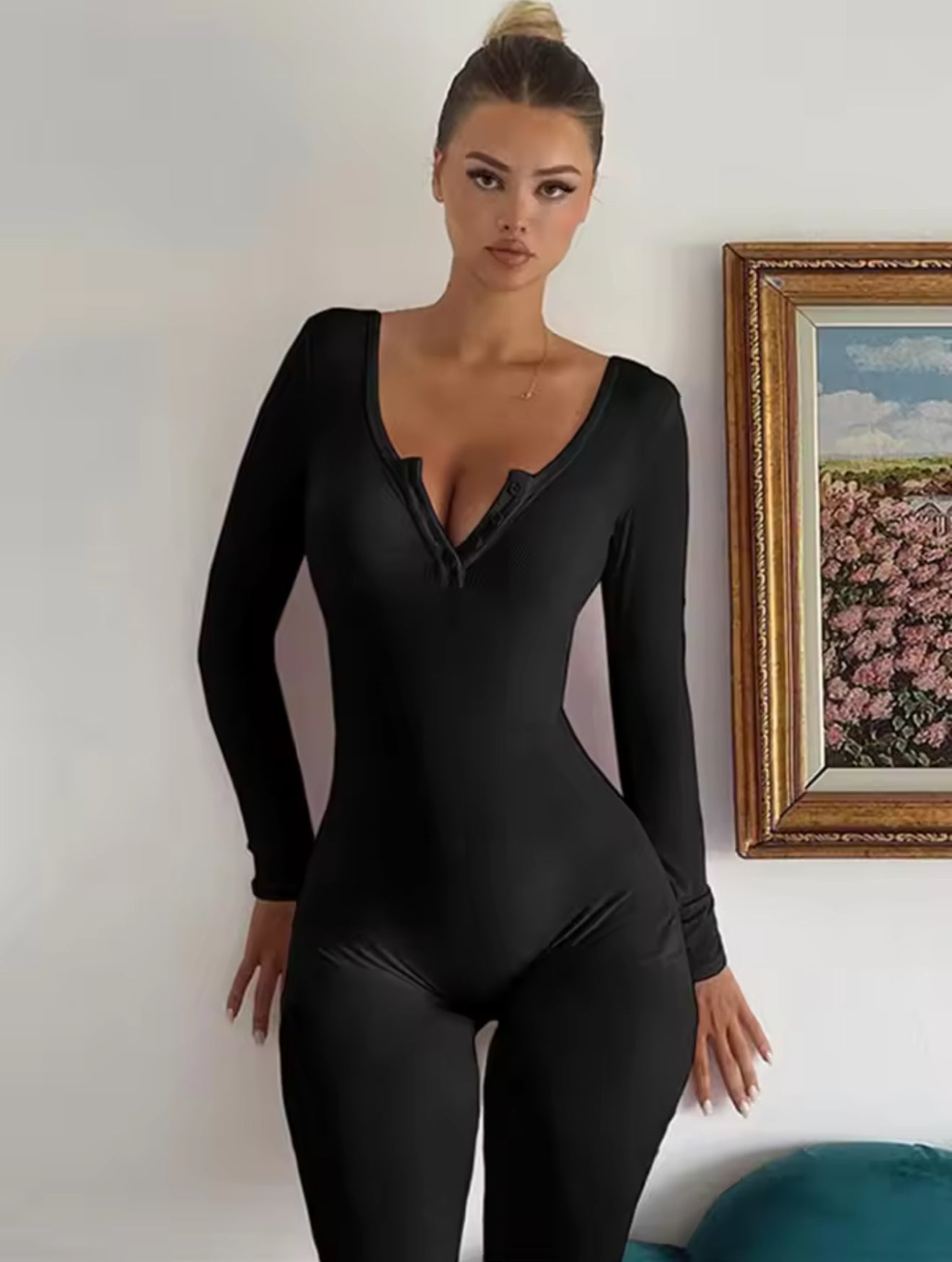 Long-sleeve Jumpsuit