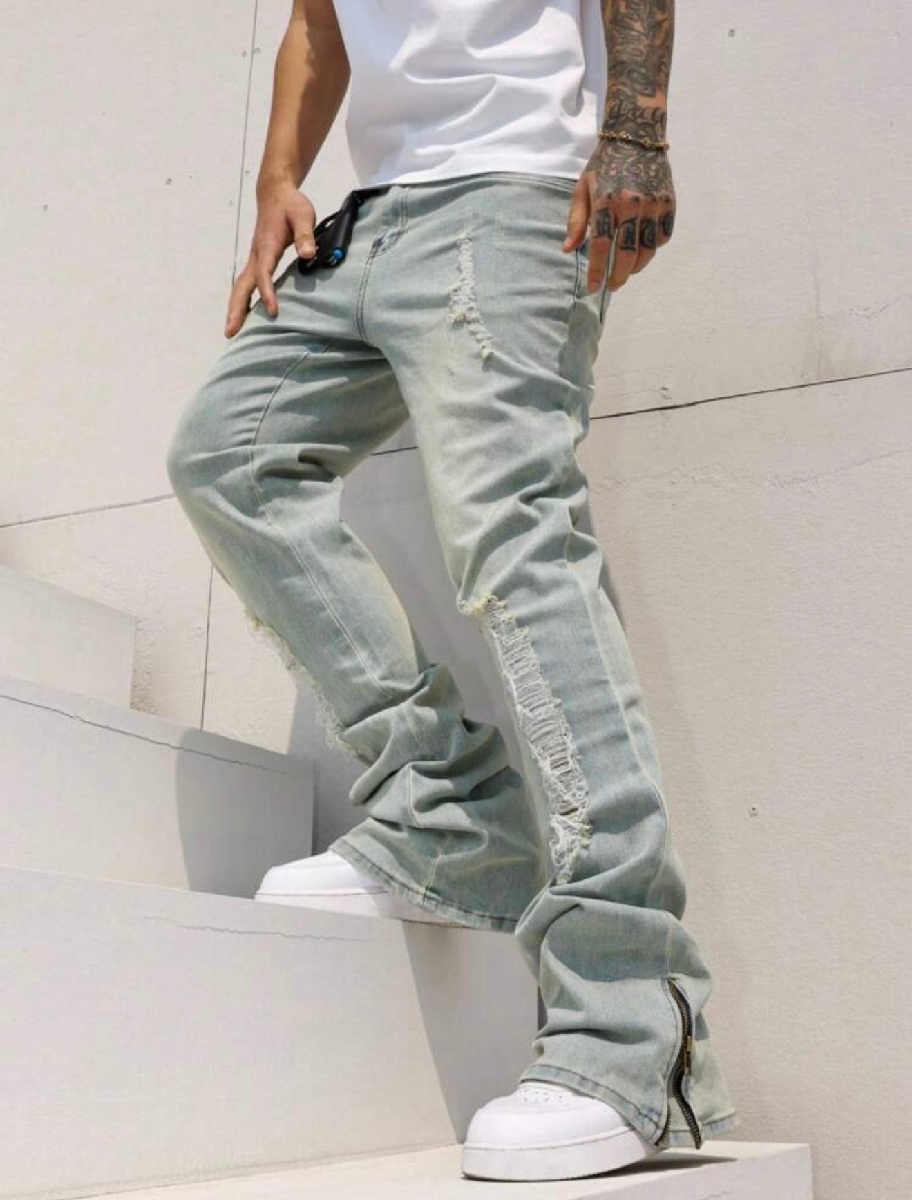 Royal Cargo Flare Pants