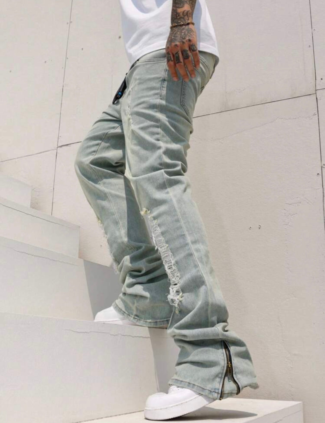 Royal Cargo Flare Pants