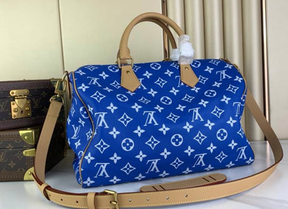 Authentic Louis Vuitton Speedy P9 Bandoulière 40 (Blue)